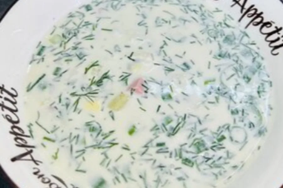 Окрошка с редькой