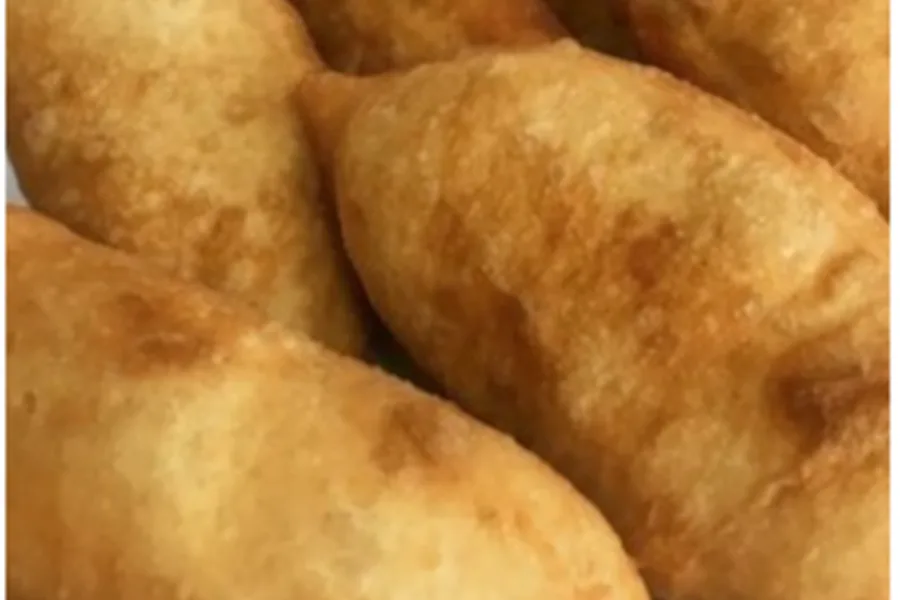 Пирожки жареные с капустой и грибами с пылу с жару