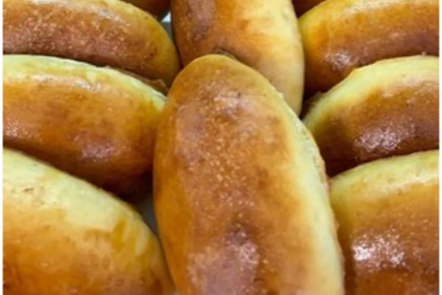 Пирожки печёные с ливером и рисом с пылу с жару