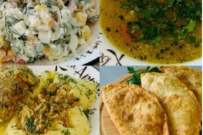 Комбо-обед и чебурек с мясом