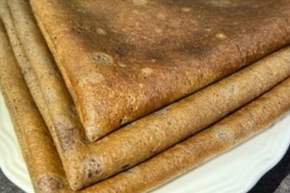 Блинчики сладкие, шоколадные с маслом