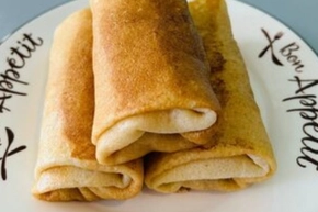 Блинчики домашние с яйцом, морковью и луком