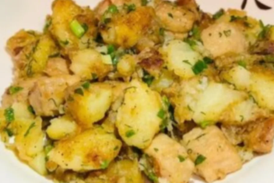 Картошечка жареная с мясом